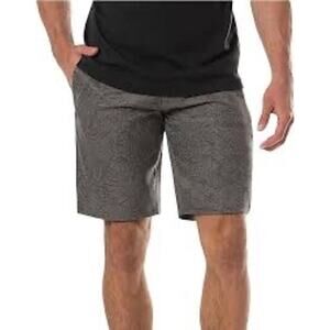 Travis Mathew Men’s Go Fish Shorts Size 34 Gray Black